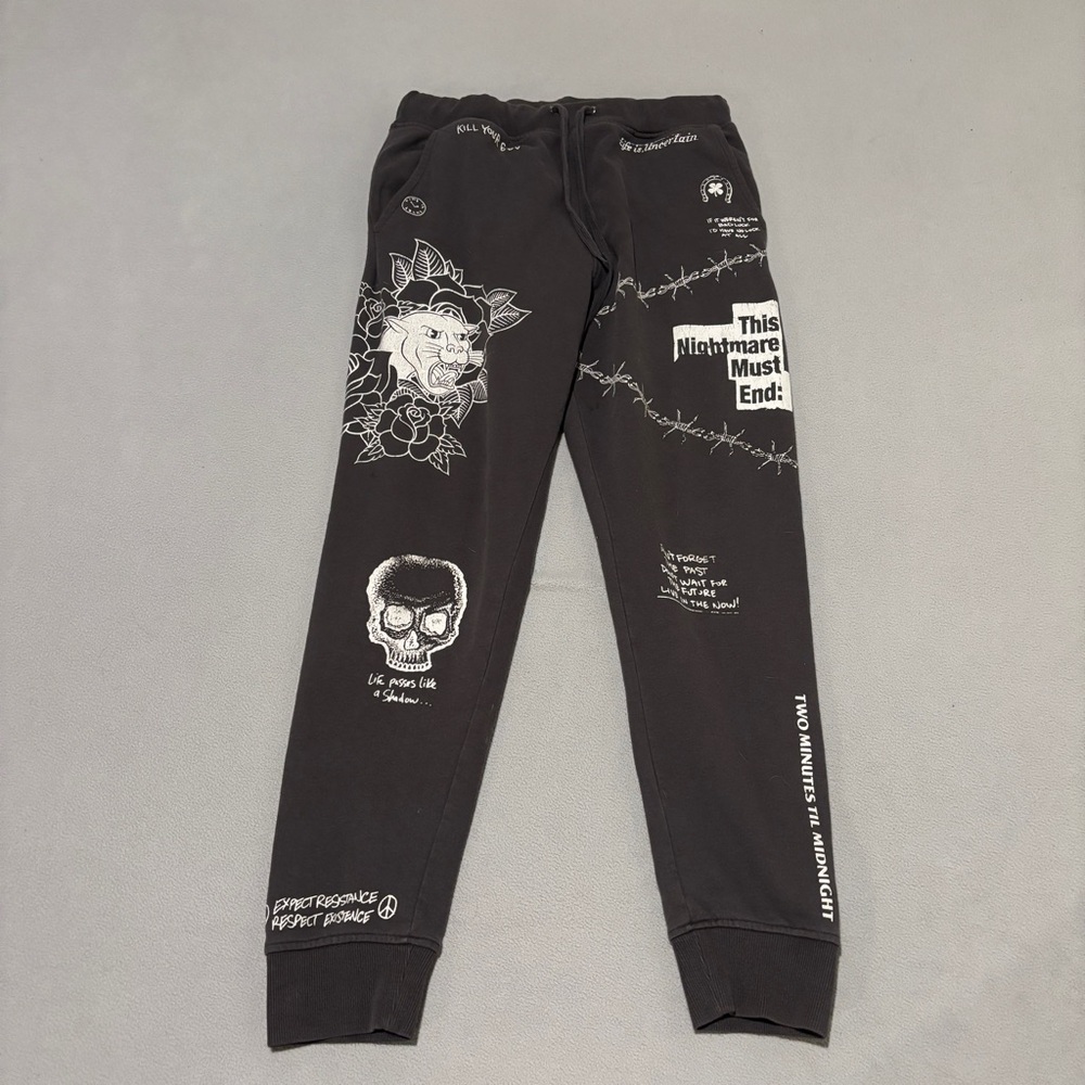 Ninth Hall Joggers Sweatpants Mens Medium Gray Athletic Gym Grunge Y2K Casual